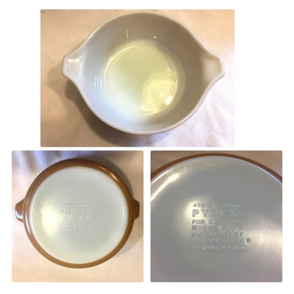 Pyrex WOODLAND 3 Piece Nesting Casserole Dishes Bowls - Picture 5 of 7